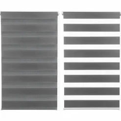 Stores jour nuit gris 40 x 170 cm