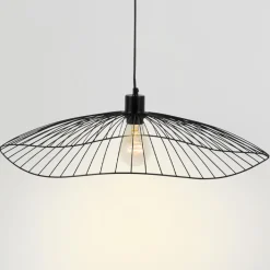 Suspension luminaire filaire noire