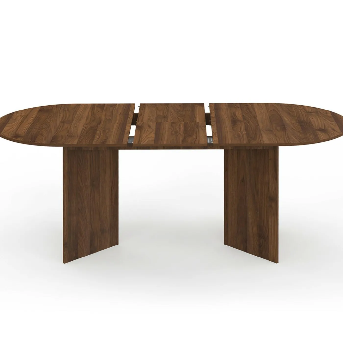 Table à manger extensible ovale MARTHE 6 -10 personnes noyer