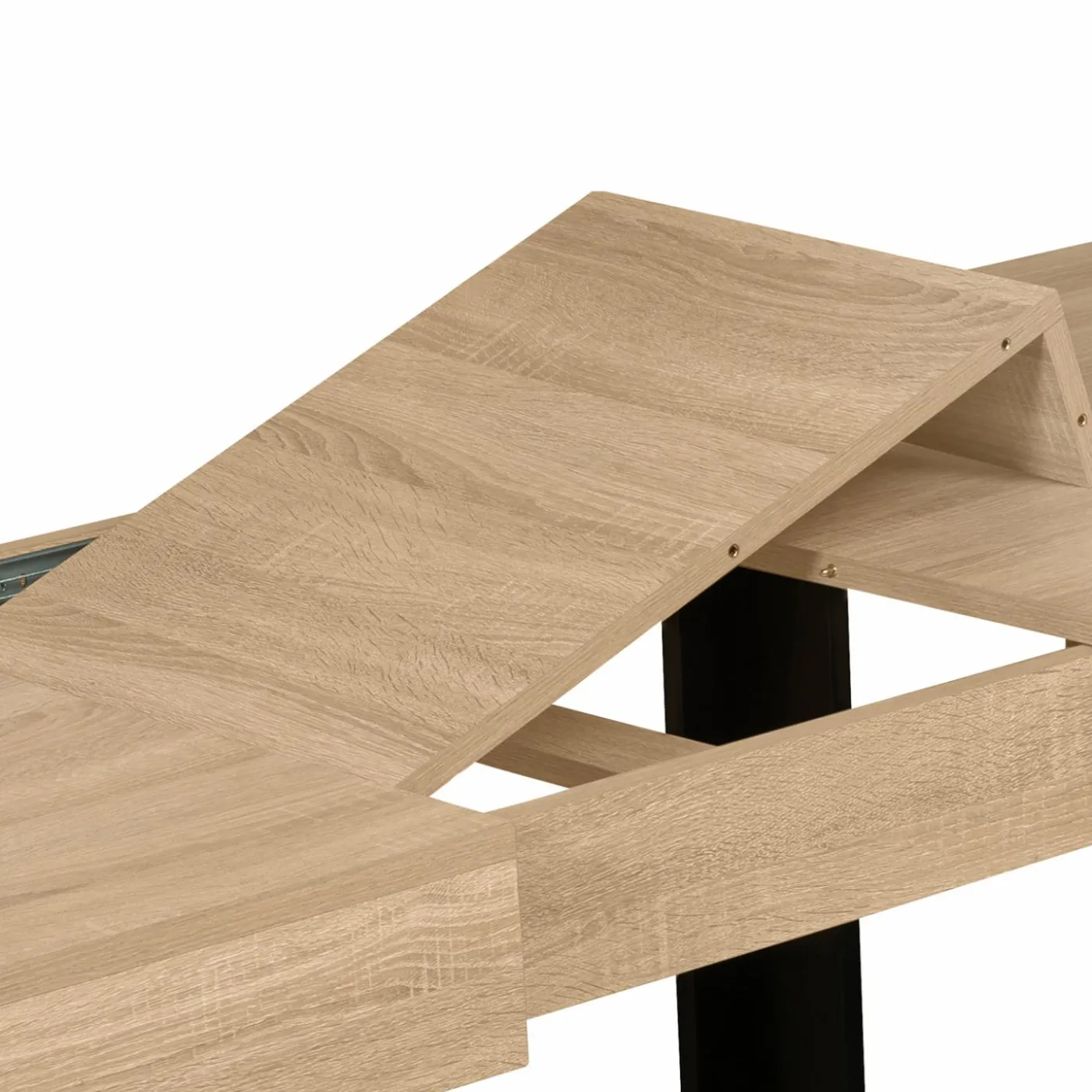 Table à manger 10 à 12 personnes bois et noir