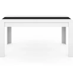 Table à manger 8 personnes blanche et noire