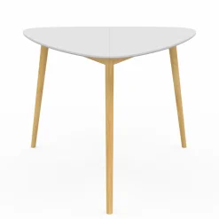 Table à manger 4 personnes plateau blanc