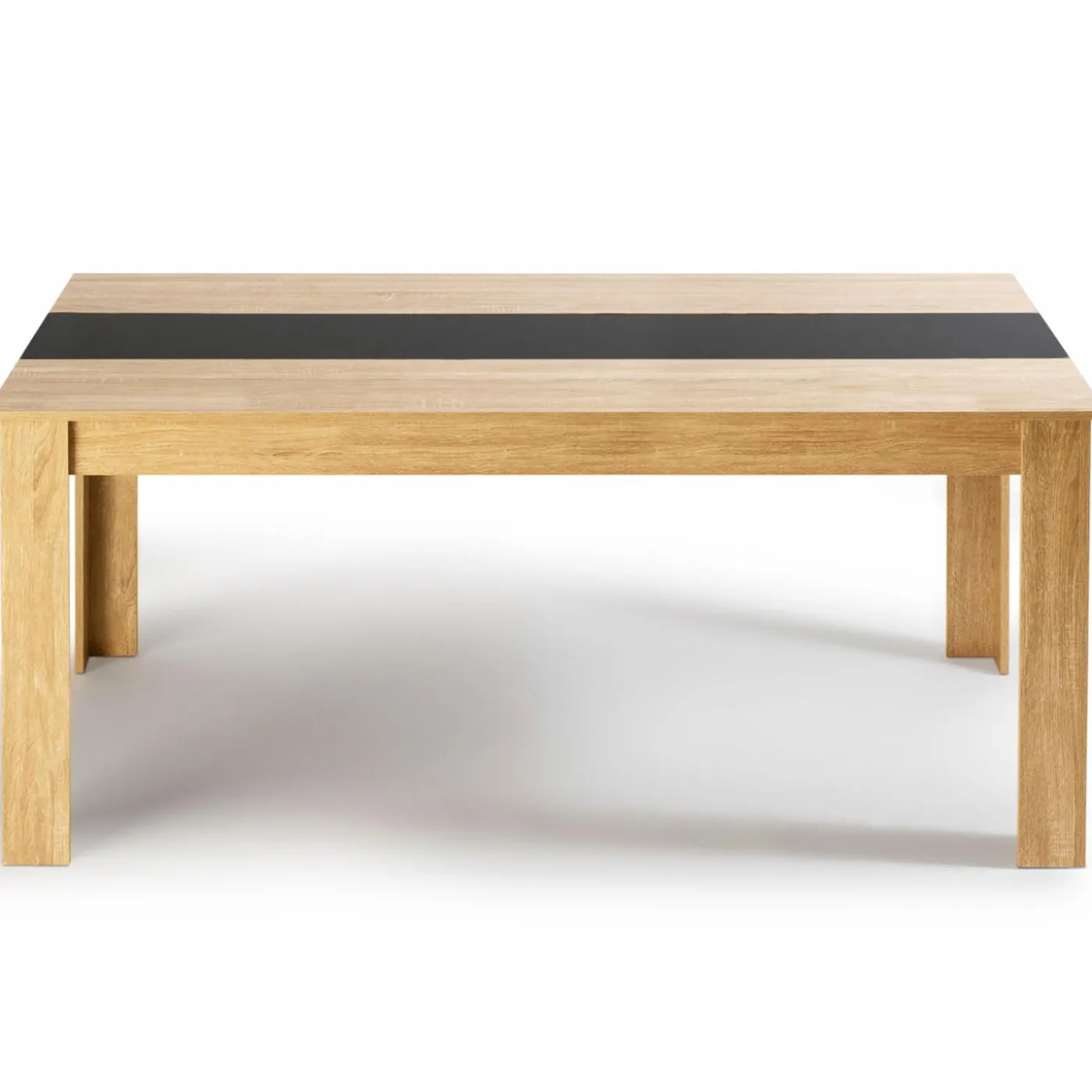Table à manger 8 personnes hêtre et noire