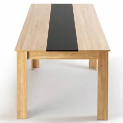 Table à manger 8 personnes hêtre et noire