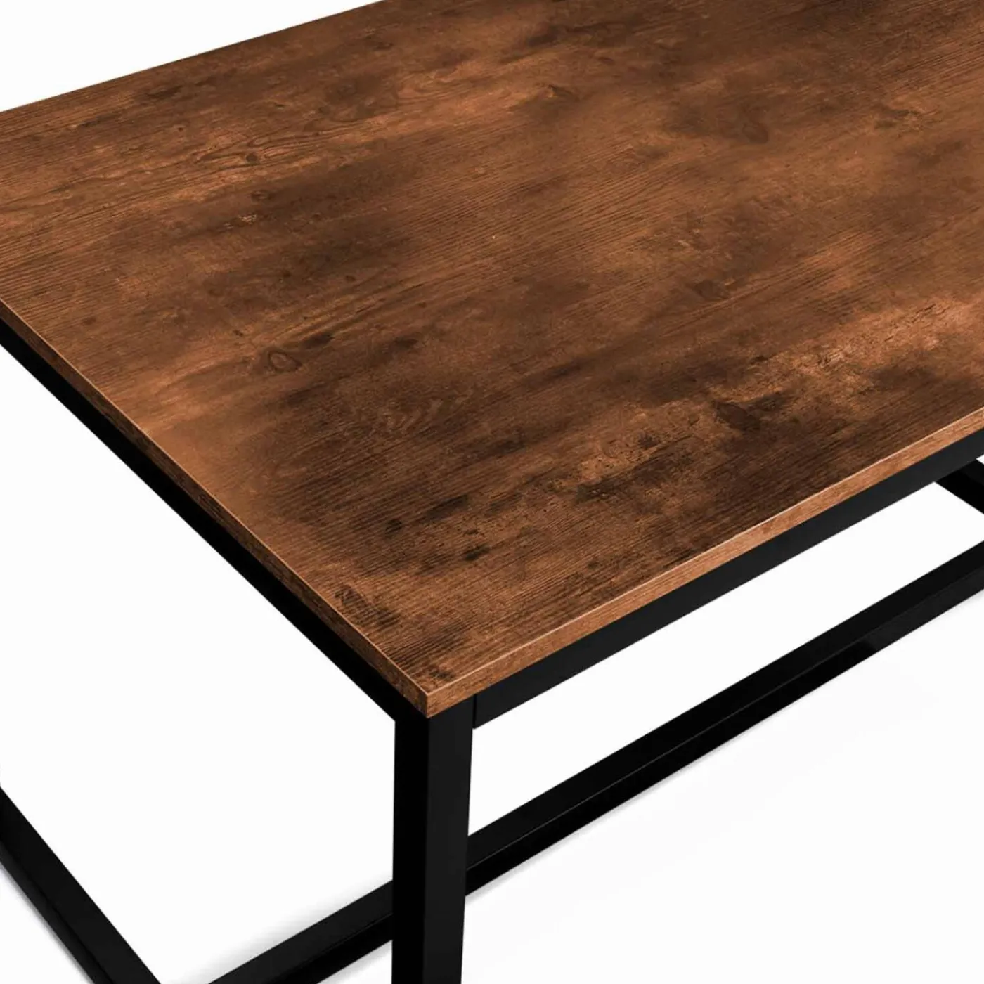 Table à manger 6 personnes style industriel 150 cm