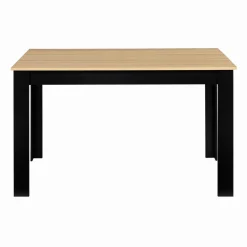 Table à manger 110 X 70 cm noir et bois