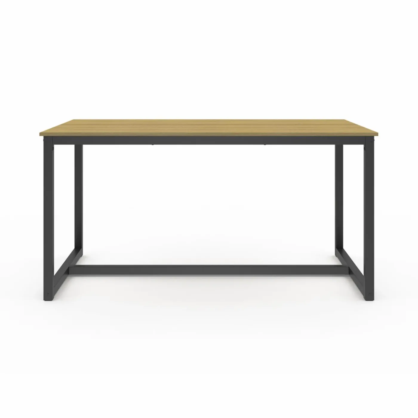 Table à manger bois et métal noir 150 cm