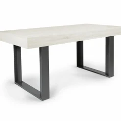 Table à manger bois gris 160 cm