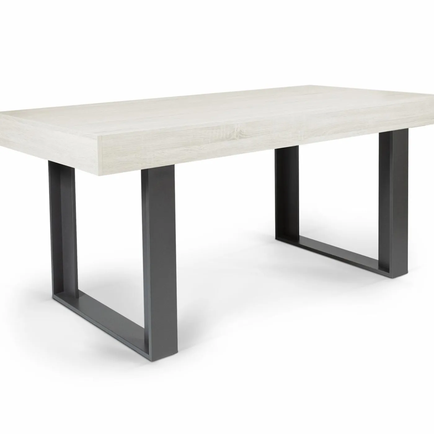 Table à manger bois gris 160 cm