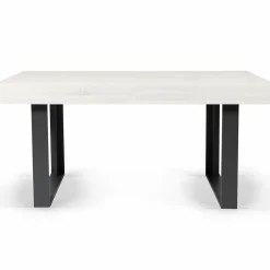 Table à manger bois gris 160 cm