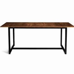 Table à manger extensible industrielle 6 à 10 personnes
