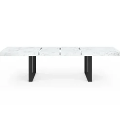Table à manger extensible rectangle 6 à 12 personnes