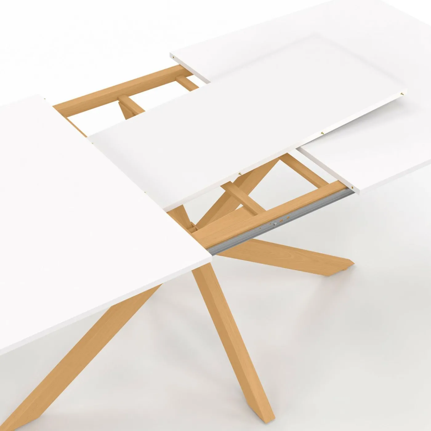 Table à manger extensible rectangle 6-10 personnes bois
