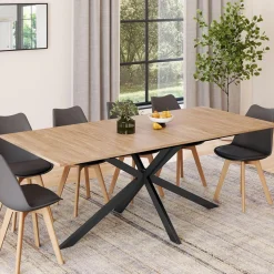 Table à manger rectangle 200cm pied araignée