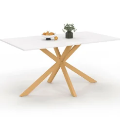 Table à manger rectangulaire 8 personnes pied araignée