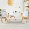Table à manger scandinave blanche SARA