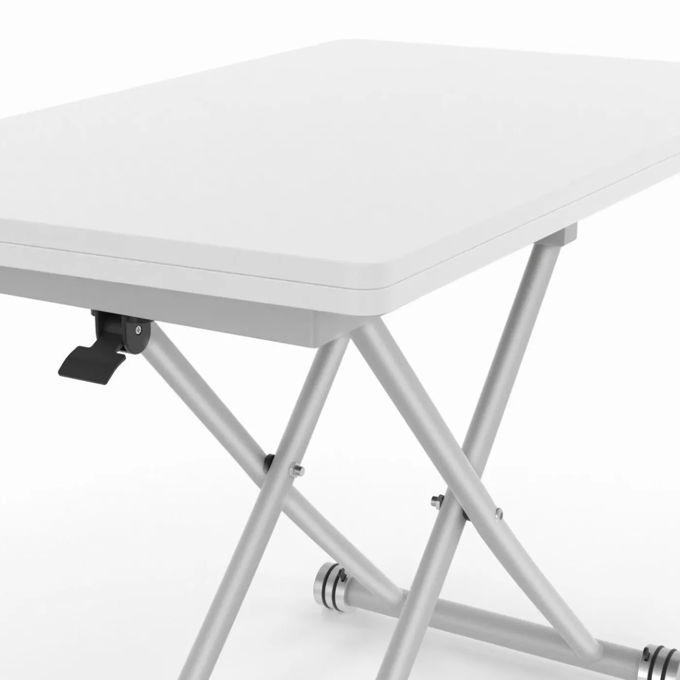 Table basse convertible en table à manger blanche