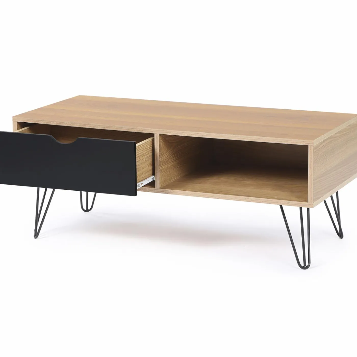 Table basse pied épingle au look vintage