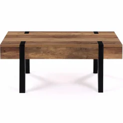 Table basse style industriel 1 tiroir pied épingle