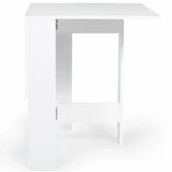 Table console blanche en bois