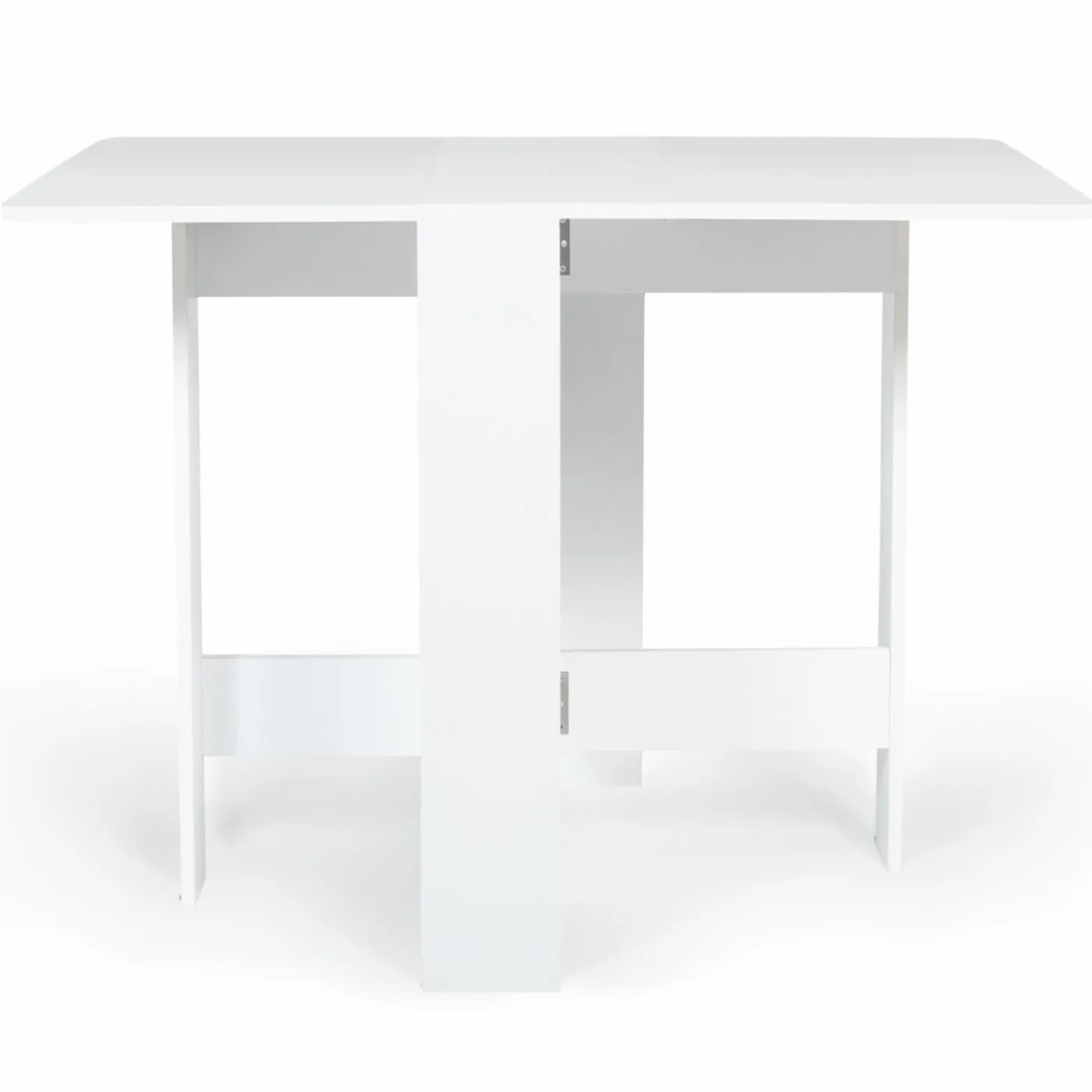 Table console blanche en bois