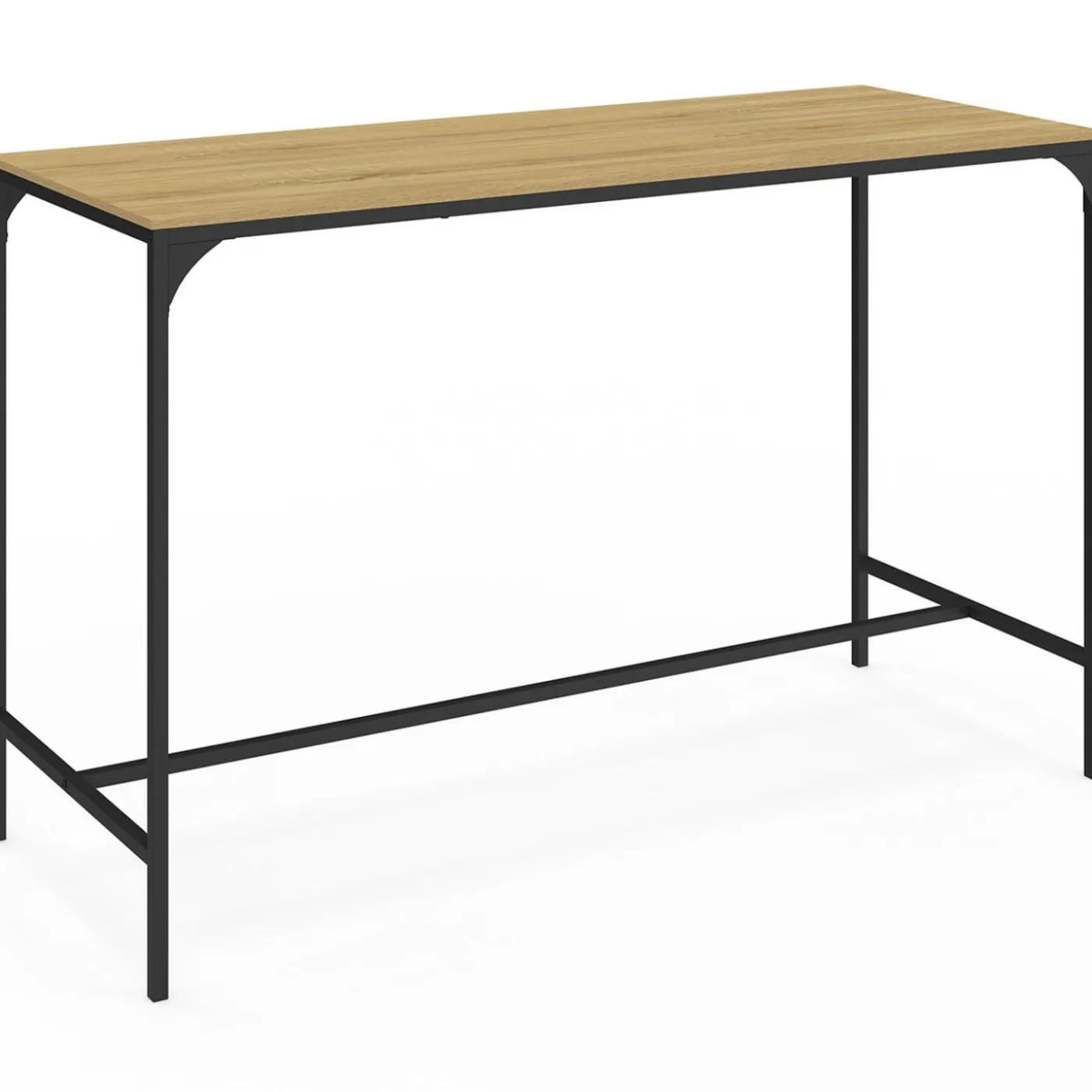 Table de bar design industriel avec 6 chaises