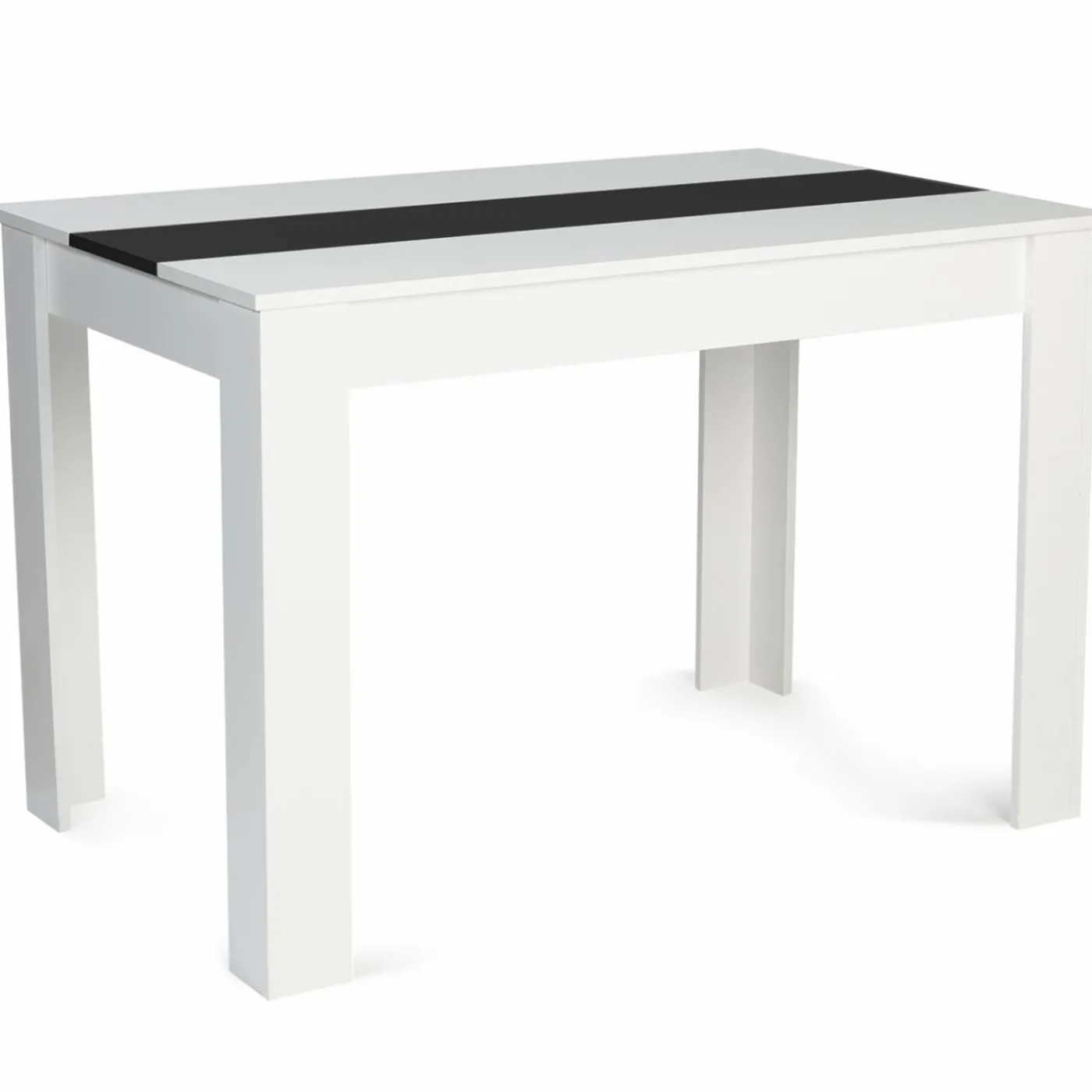 Table de cuisine 6 personnes blanche et noire