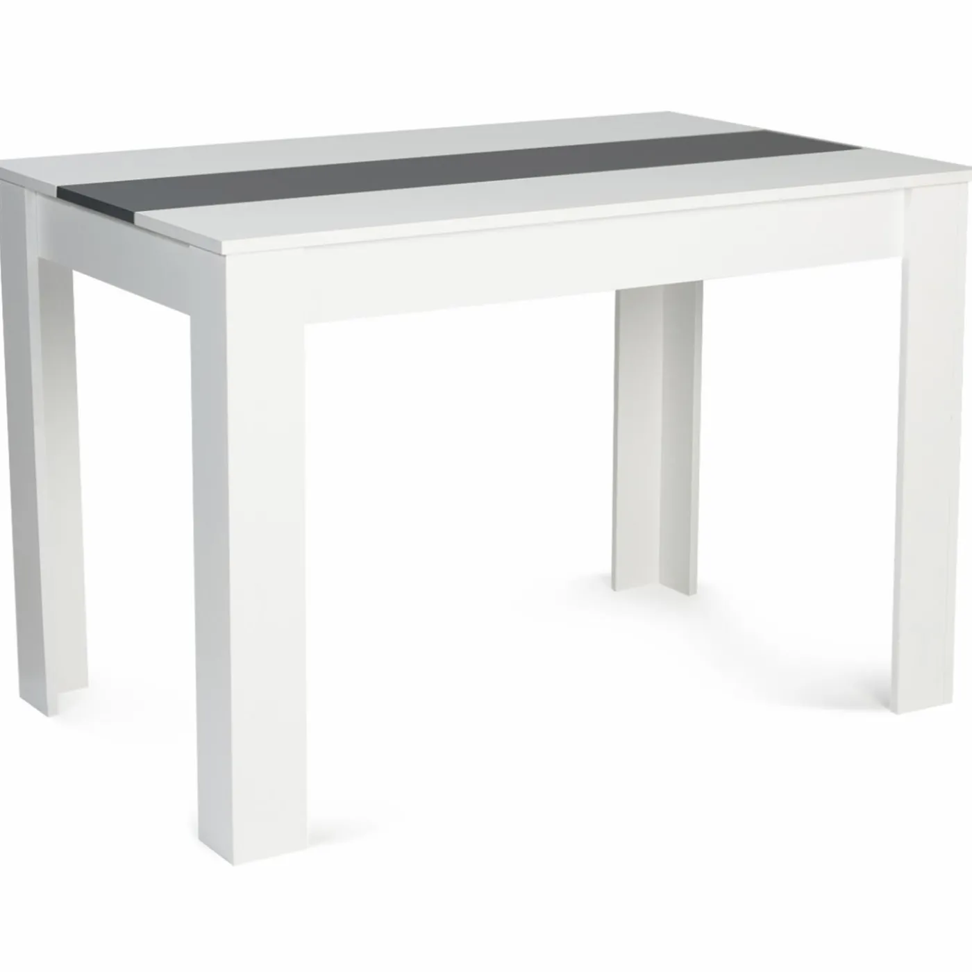 Table de cuisine 6 personnes blanche et grise