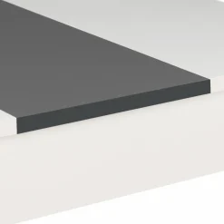 Table de cuisine 6 personnes blanche et grise