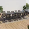 Table de jardin extensible 12 places avec chaises