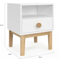 Table de nuit enfant tiroir + niche