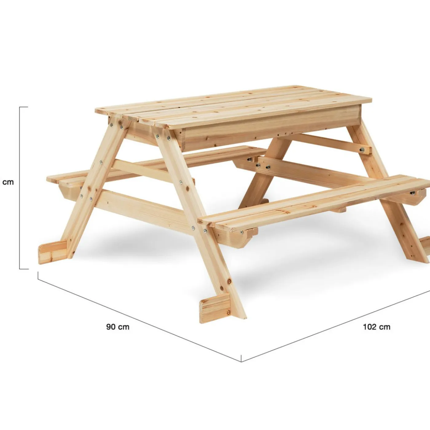 Table de pique nique enfant bac à sable