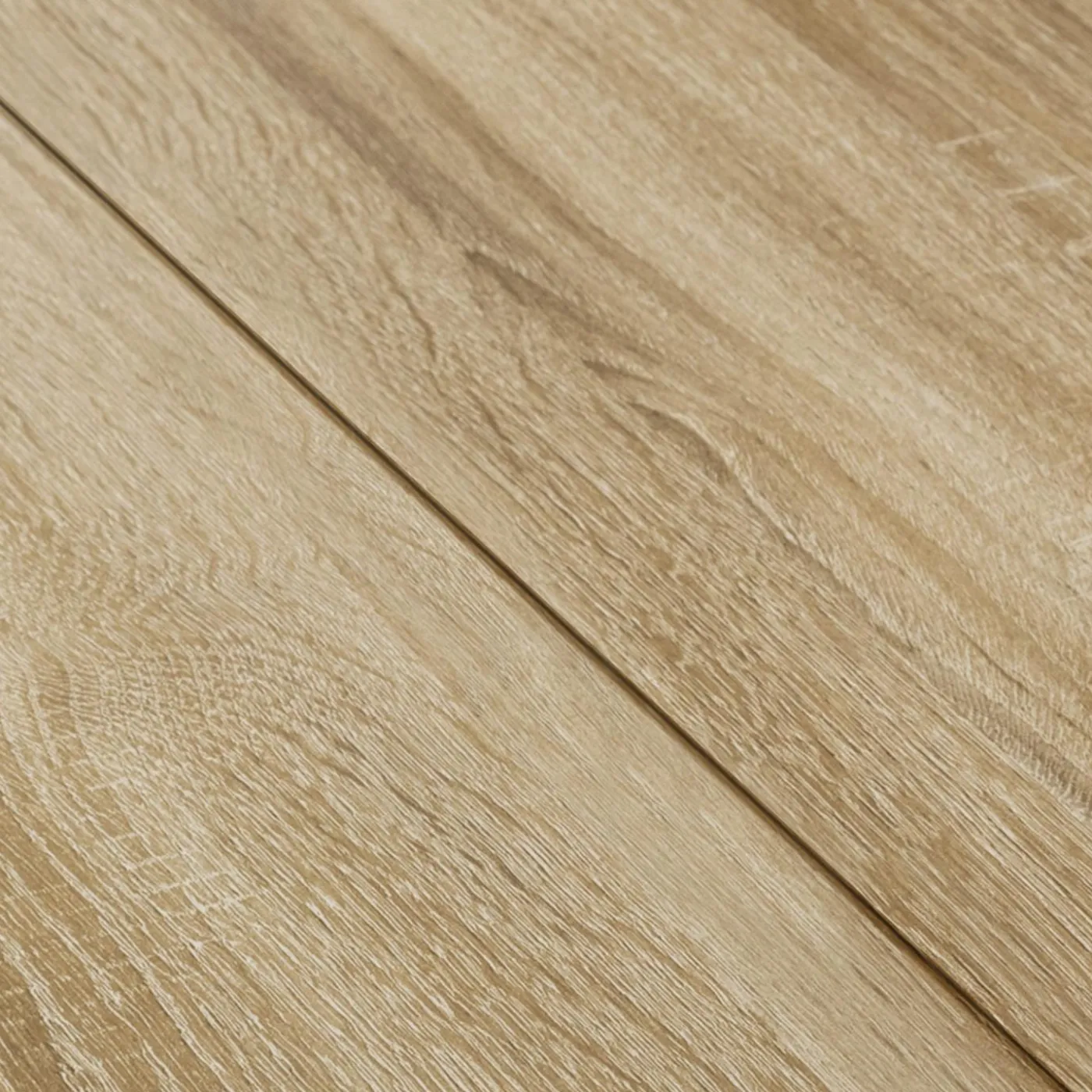 Table de salle à manger en bois imitation hêtre 6 personnes