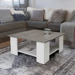 Table de salon imitation béton