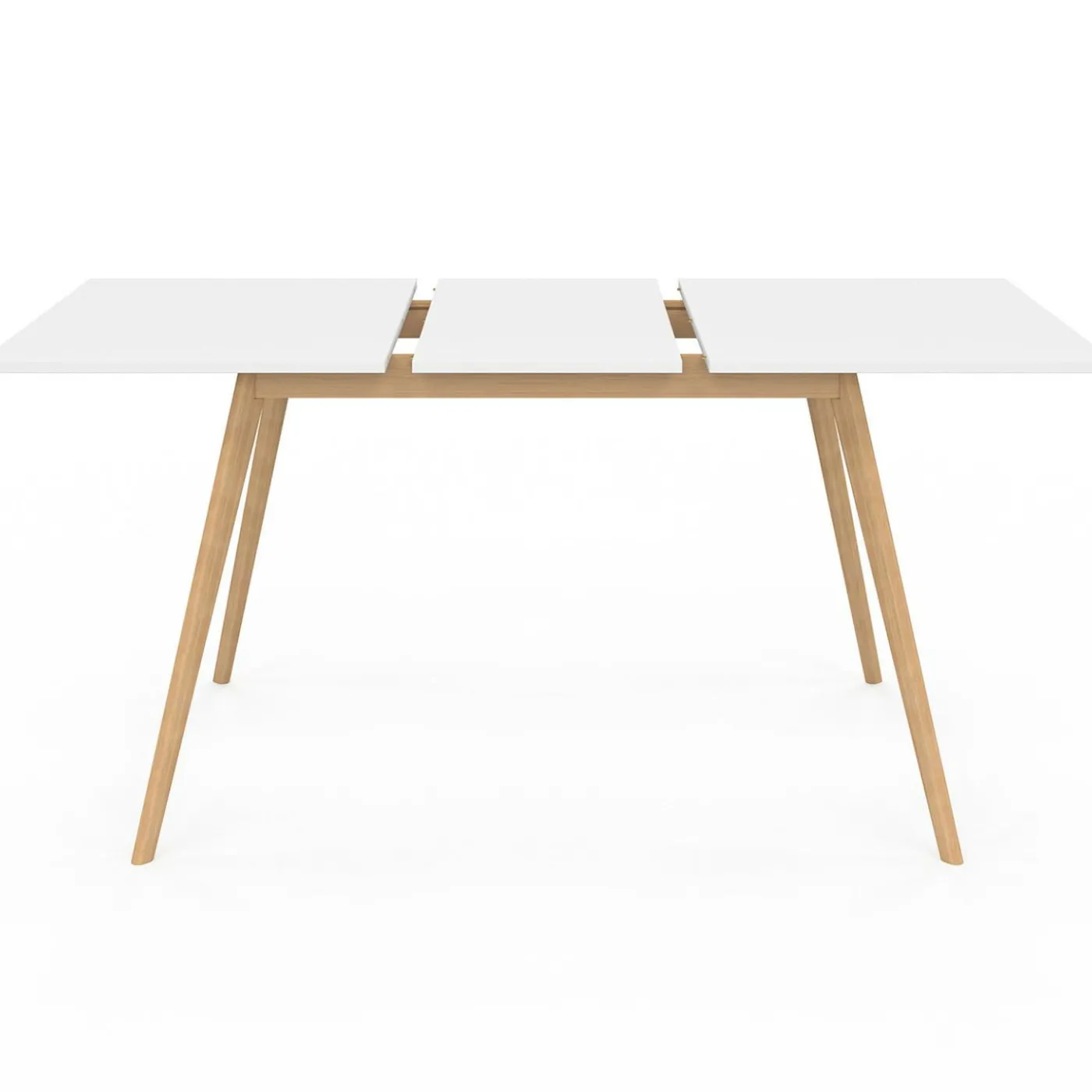 Table extensible scandinave blanche