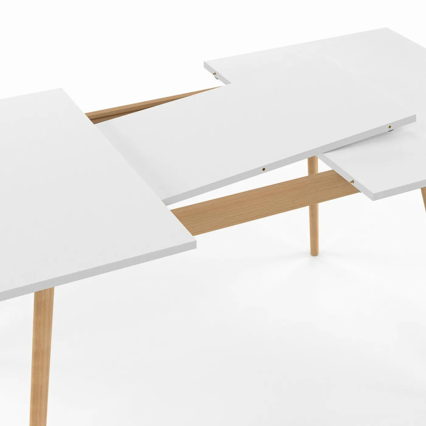 Table extensible scandinave blanche