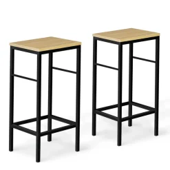 Table haute avec tabourets pour 2 style industriel
