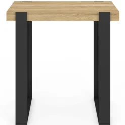Table haute mange debout noir et bois 113 cm
