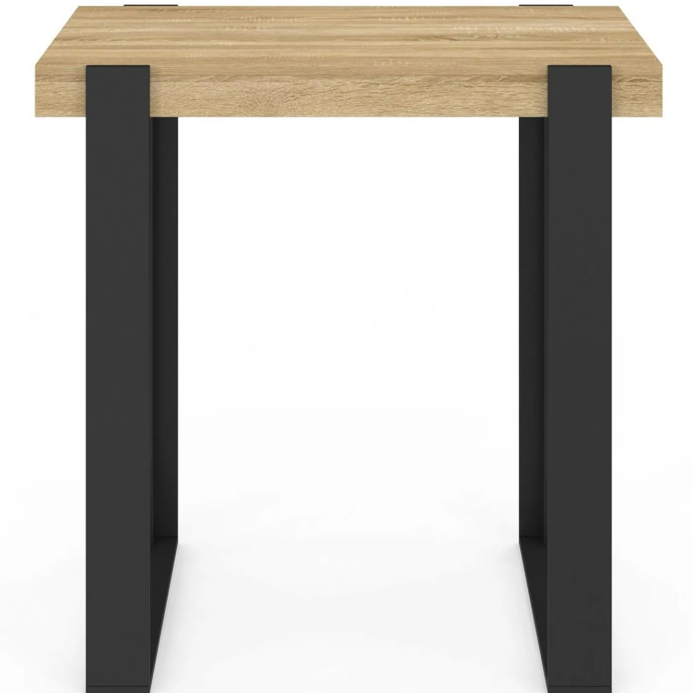 Table haute mange debout noir et bois 113 cm