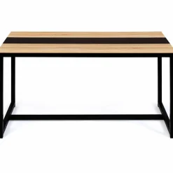 Table industrielle bois et métal 8 personnes 150 cm