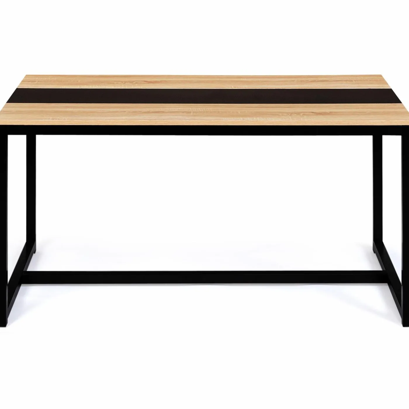 Table industrielle bois et métal 8 personnes 150 cm