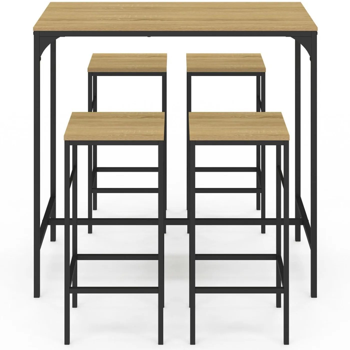 Table mange debout style industriel avec tabourets