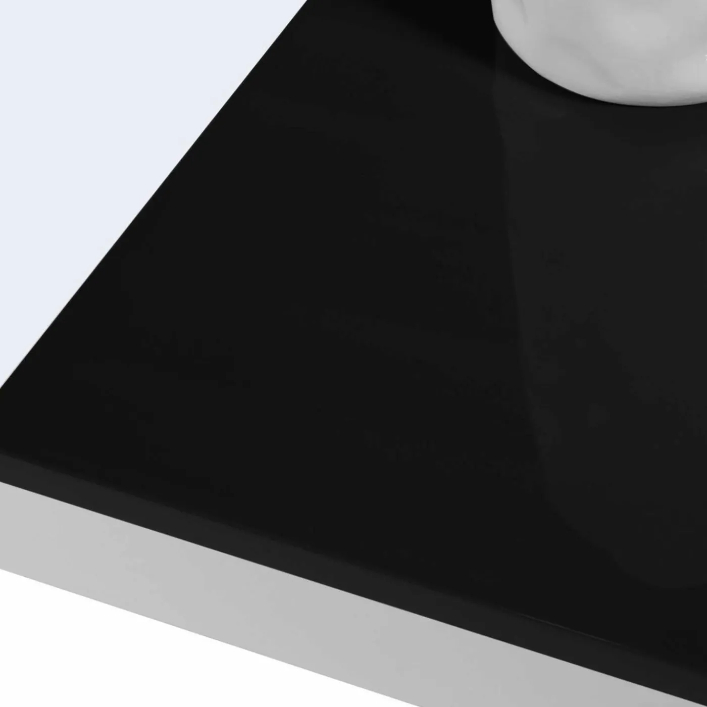 Table noire et blanche 6 personnes