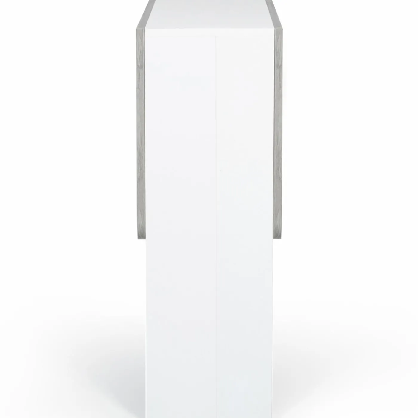 Table pliante design blanche et grise
