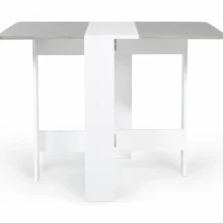 Table pliante design blanche et grise