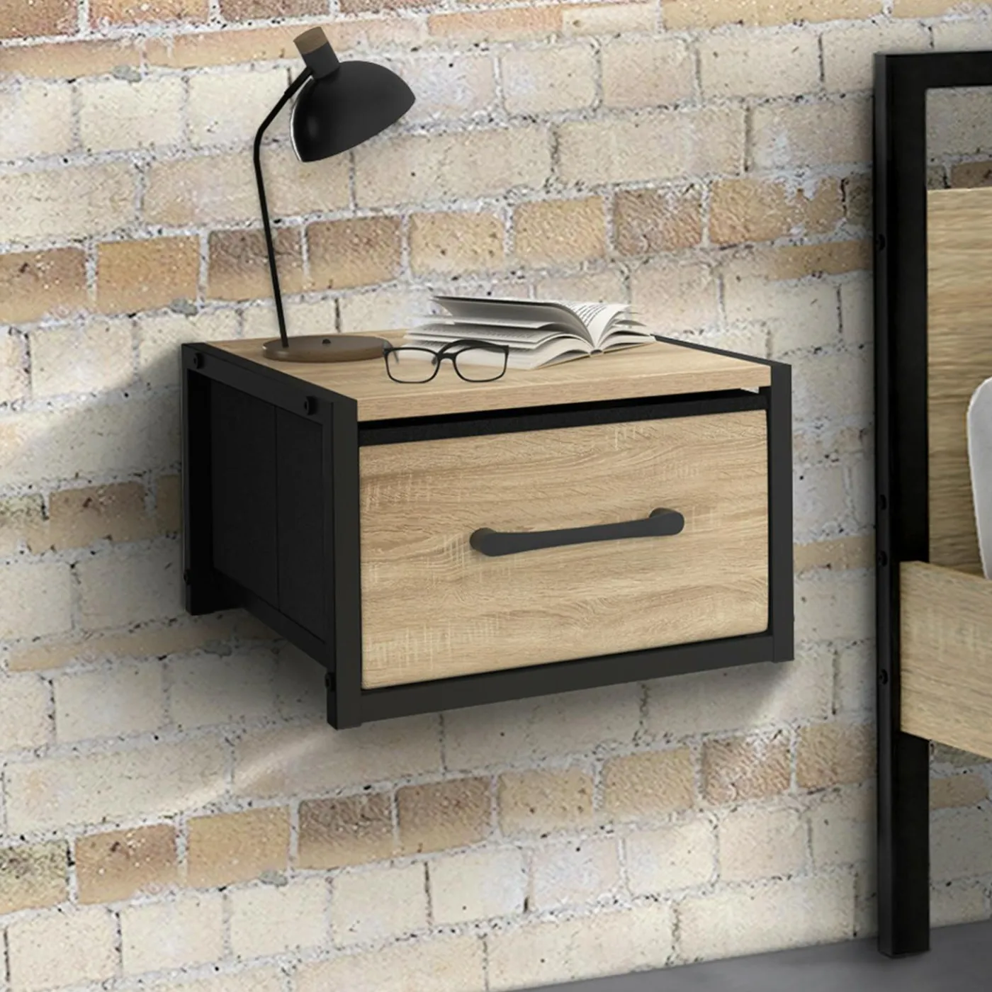 Tables de nuit murales industrielles