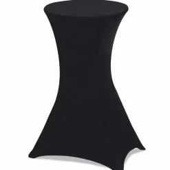 Tables mange-debout pliantes avec housse noire
