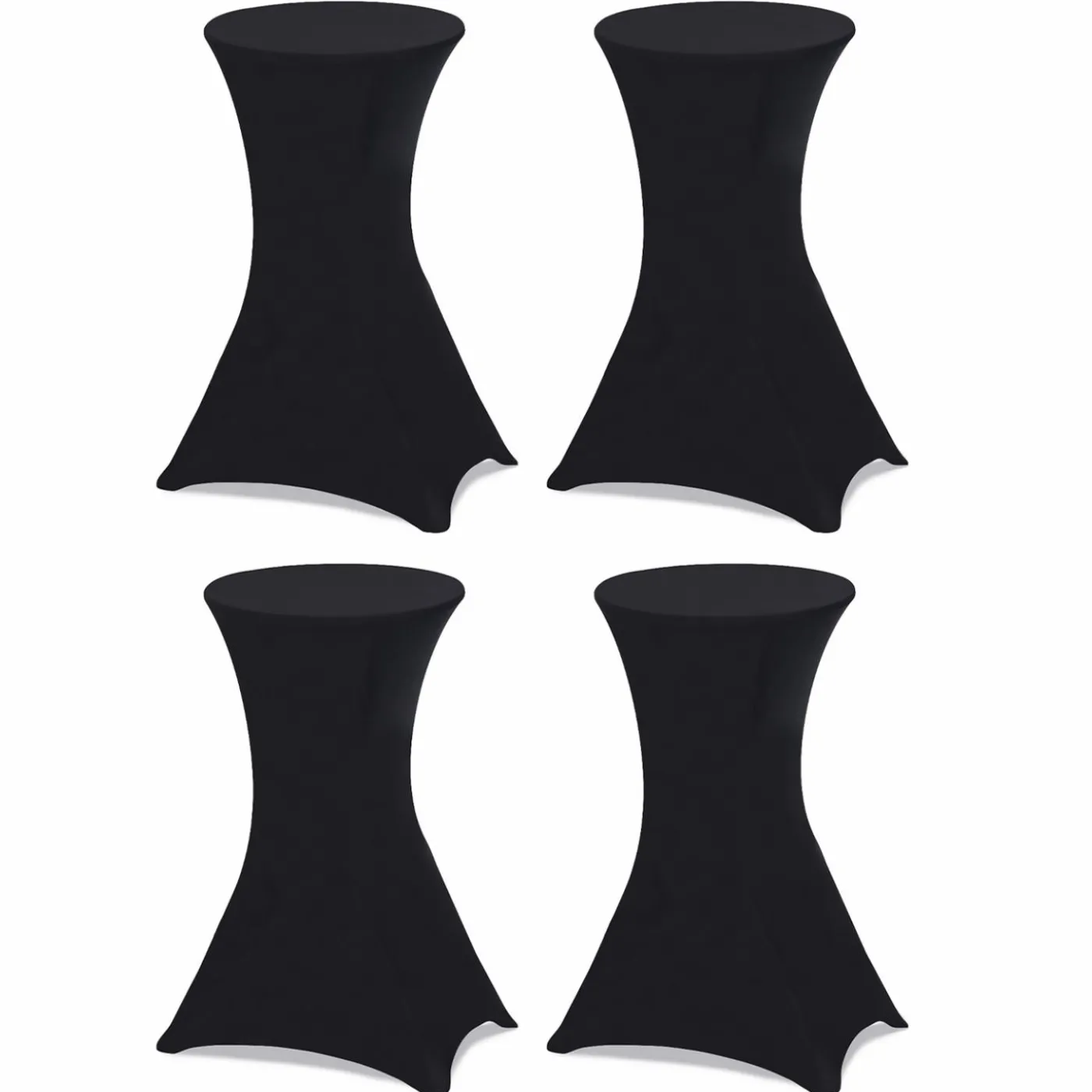 Tables mange-debout pliantes avec housse noire