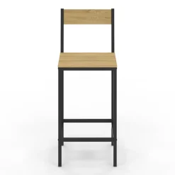 Tabourets de bar avec dossier design industriel