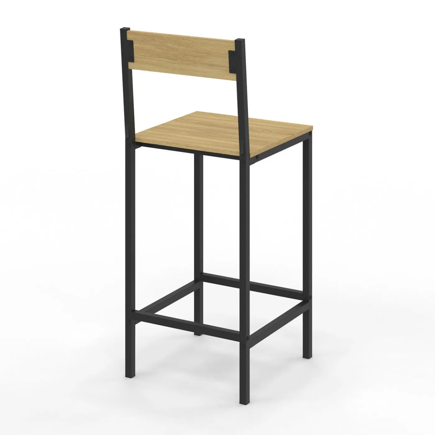 Tabourets de bar avec dossier design industriel